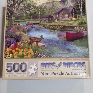 Bits and Pieces 500 Piece Puzzle - Spring Cabin